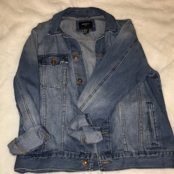❄️3 FOR $50❄️ Men’s Forever 21 Jean Jacket - Picture 1 of 3